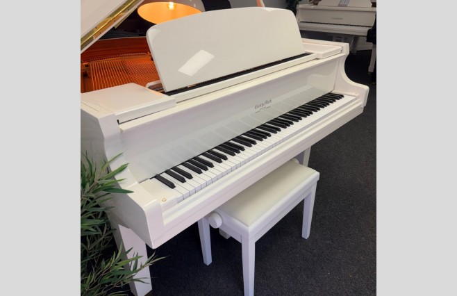 George Steck Polished White Grand Piano, Used - All Inclusive Premium Package (SN:T80108) - Image 3